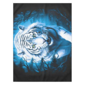 Forest Mystic Wild White Tiger Tischdecke (Vorderseite)