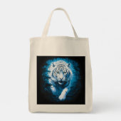 Forest Mystic Wild White Tiger Tragetasche (Rückseite)
