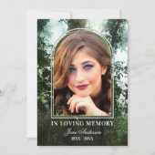 Forest Nature Foto Beileid Vielen Dank Karten (Vorderseite)