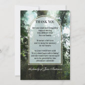 Forest Nature Foto Beileid Vielen Dank Karten (Rückseite)