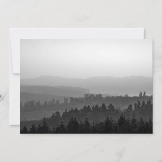 Forest Nature Foto Card (Vorderseite)