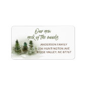 Forest Neck of the Woods New Address Label Adressaufkleber (Vorne)