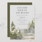 Forest New Neck of the Woods Change of Address Ann Ankündigung (Vorne/Hinten)
