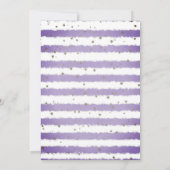 Forest Niedlicher Tiere Watercolor Kinderdusche Einladung (Rückseite)