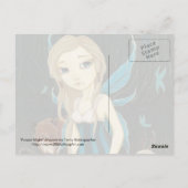 Forest Night - Fairy jackalope Postkarte (Rückseite)