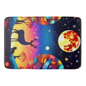 Forest Night Glow Badematte (Vorderseite)