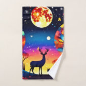Forest Night Glow Badhandtuch Set (Handtuch)