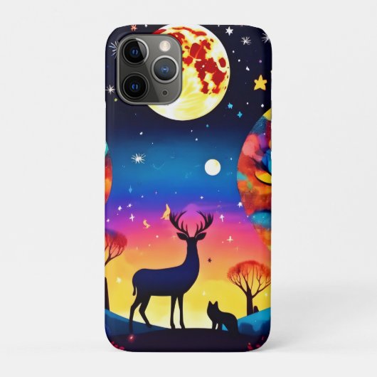 Forest Night Glow Case-Mate iPhone Hülle (Rückseite)