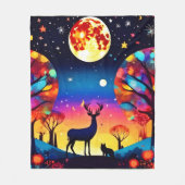 Forest Night Glow Fleecedecke (Vorderseite)
