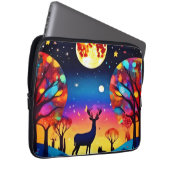 Forest Night Glow Laptopschutzhülle (Vorne Rechts)