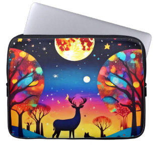 Forest Night Glow Laptopschutzhülle