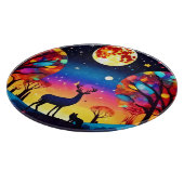 Forest Night Glow Schneidebrett (Ecke)