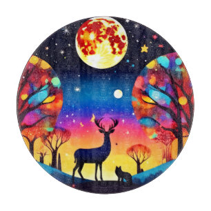 Forest Night Glow Schneidebrett