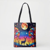 Forest Night Glow Tasche (Vorderseite)