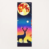 Forest Night Glow Yogamatte (Vorderseite)
