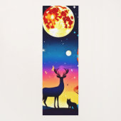 Forest Night Glow Yogamatte (Rückseite)