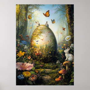 Forest Oaster Egg Fantasy Poster