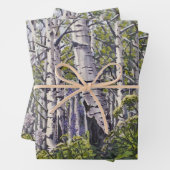 Forest of Aspen Trees Geschenkpapier Set (Beispiel)