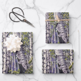 Forest of Aspen Trees Geschenkpapier Set