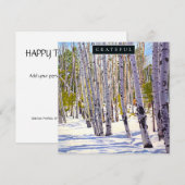 Forest of Aspen Trees Holiday Card Feiertagskarte (Vorne/Hinten)