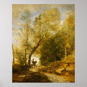 Forest of Coubron - Jean-Baptiste - Corot Fine Art Poster