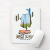 Forest of Dean Gloucestershire England map Mousepad (Mit Mouse)