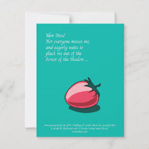 Forest of the shadow AI-generierte card Feiertagskarte