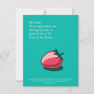 Forest of the shadow AI-generierte card Feiertagskarte