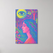 Forest Oracle - Psychedelic Vision Canvas Print Leinwanddruck (Vorderseite)