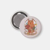 Forest Owl Magnet (Vorderseite/Rückseite)