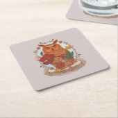 Forest Owl Rechteckiger Pappuntersetzer (angewinkelt)