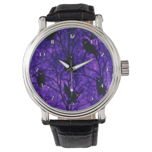 Forest Owls Mitternacht Ansammlung Wrist Watch Armbanduhr