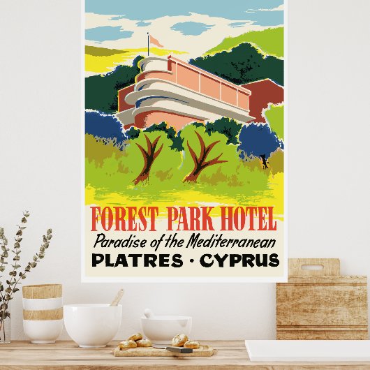 Forest Park Hotel (Platres - Zypern) Poster (Küche)