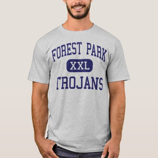 Forest Park - TROJAN - hoch - Beaumont Texas T-Shirt (Vorderseite)
