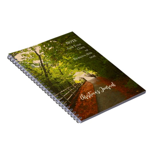 FOREST PATH Herbst 07 - Spiral Foto Notebook Notizblock (Rechte Seite)