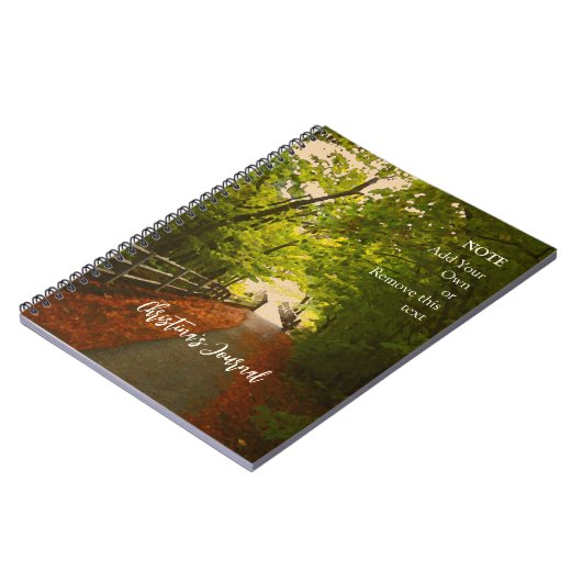 FOREST PATH Herbst 07 - Spiral Foto Notebook Notizblock (Linke Seite)
