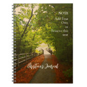 FOREST PATH Herbst 07 - Spiral Foto Notebook Notizblock (Vorderseite)