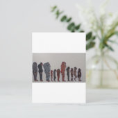 Forest people creation line up postkarte (Stehend Vorderseite)