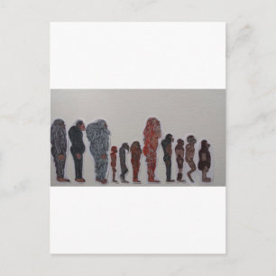 Forest people creation line up postkarte