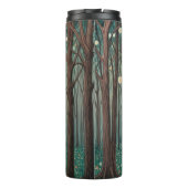 Forest Phantoms: Schwimmlicht im Nachtwald Thermosbecher (Rückseite)