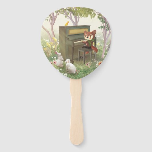 Forest Piano Fächer (Rückseite)