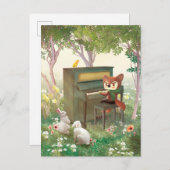 Forest Piano Konzert Ankündigungspostkarte (Vorne/Hinten)