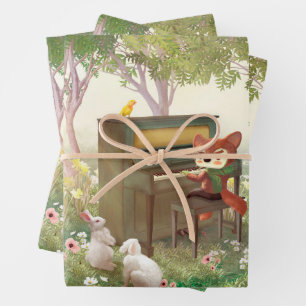 Forest Piano Konzert Geschenkpapier Set