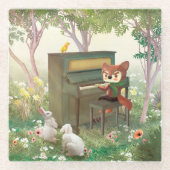 Forest Piano Konzert Glasuntersetzer (Vorderseite)