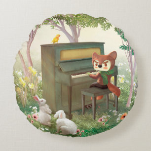 Forest Piano Konzert Rundes Kissen