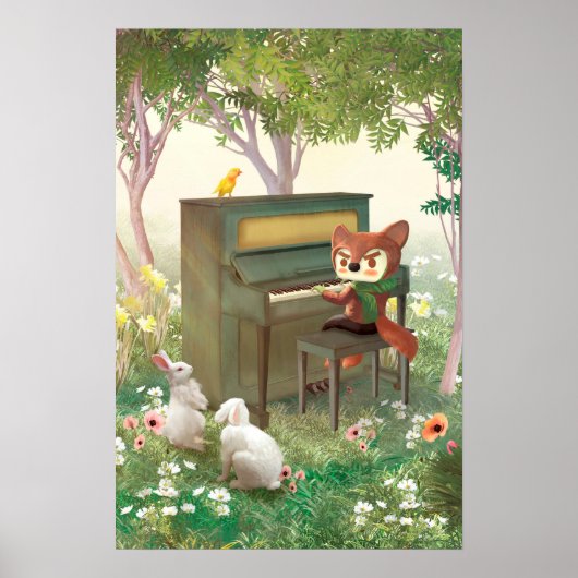 Forest Piano Poster (Vorne)