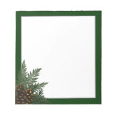 Forest Pine & Ferns Notepad Notizblock (Vorderseite)