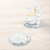 Forest Pine Tree Rustic Watercolor  Runder Pappuntersetzer (Vor Ort)