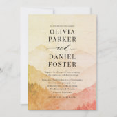 Forest Pines Rustic Destination Wedding Einladung (Vorderseite)