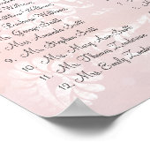 Forest Pink Heart Leaf Tree Poster (Ecke)